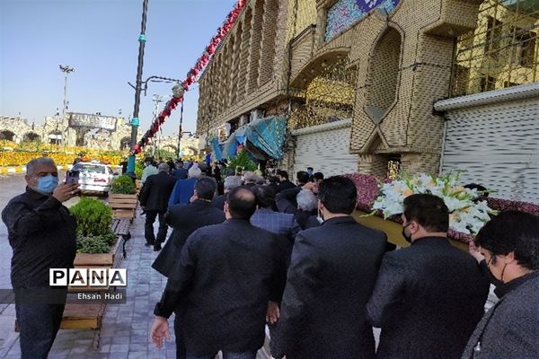تشییع پیکر حاج محمد خجسته در مشهد