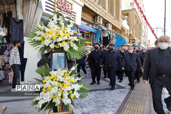 تشییع پیکر حاج محمد خجسته در مشهد