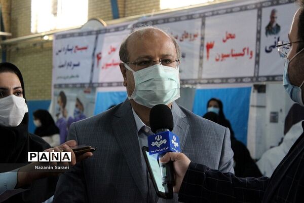آئین افتتاح مرکز واکسیناسیون ناحیه مقاومت بسیج سپاه سیدالشهدا(ع) شهرستان اسلامشهر