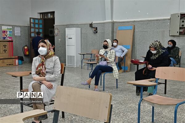 افتتاح دومین سالن  تجمیعی واکسن کرونا در مدرسه شهید رحیمی امیدیه