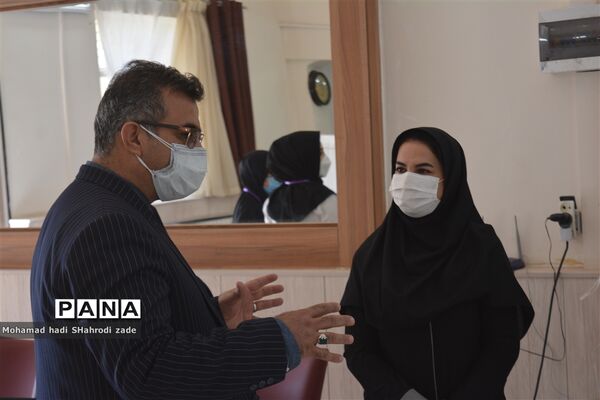 واکسیناسیون فرهنگیان ناحیه یک آموزش و پرورش مشهد در اردوگاه شهدای مدافع حرم