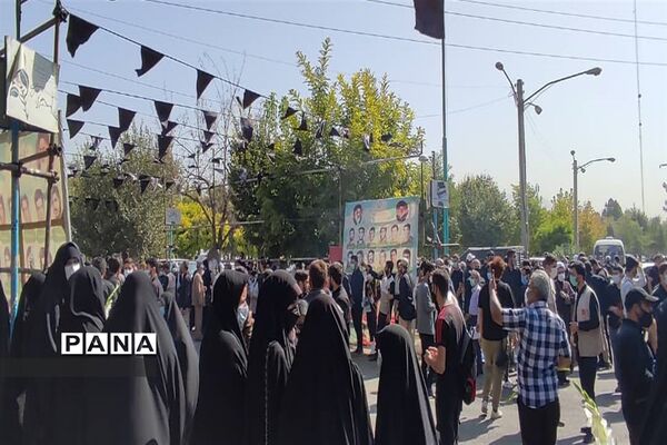 تشییع پیکر مطهر شهید محمد اینانلو در البرز