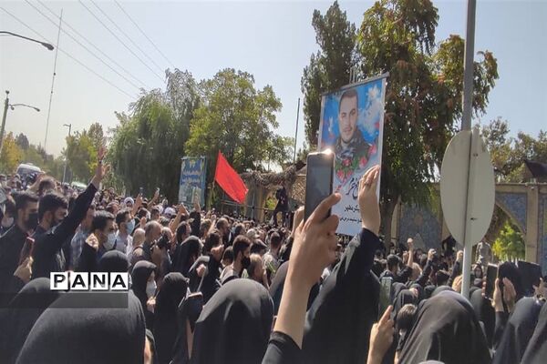 تشییع پیکر مطهر شهید محمد اینانلو در البرز