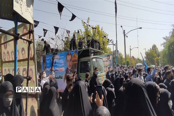 تشییع پیکر مطهر شهید محمد اینانلو در البرز