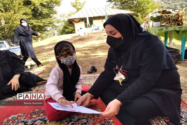 برگزاری موکب سیار کتابخوانی در روستای پلسک مازندران