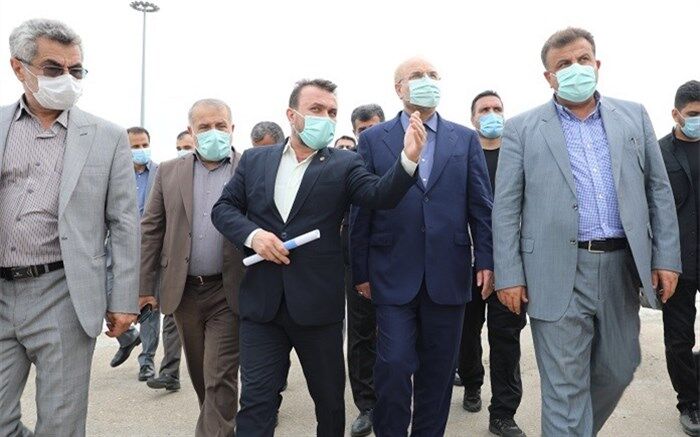 بازدید رئیس مجلس شورای اسلامی از بندر امیرآباد مازندران