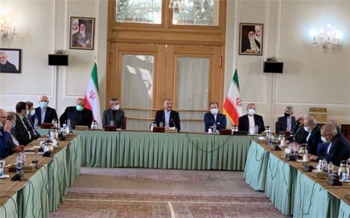 مراسم معارفه معاونین جدید سیاسی، دیپلماسی اقتصادی و اداری وزارت خارجه برگزار شد