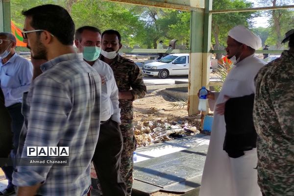 برگزاری آیین غبار روبی و عطر افشانی مزار مطهر شهدای کوت عبدالله