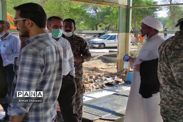 برگزاری آیین غبار روبی و عطر افشانی مزار مطهر شهدای کوت عبدالله
