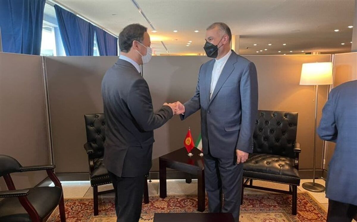 امیر عبداللهیان با همتای قرقیزستانی خود دیدار کرد