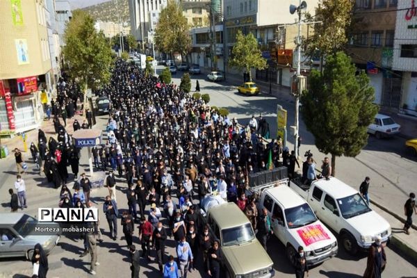 مراسم پیاده‌روی و عزاداری جاماندگان اربعین حسینی در شهر یاسوج