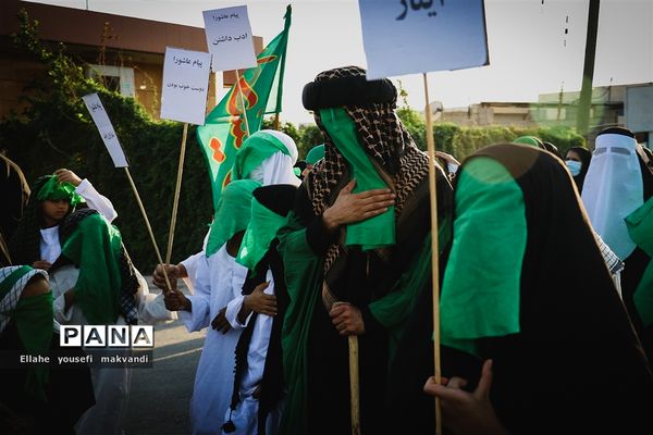 مراسم پیاده روی جاماندگان اربعین حسینی در شهرستان امیدیه