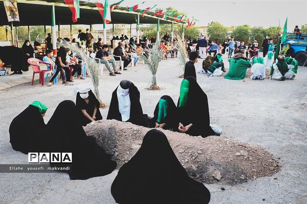 مراسم پیاده روی جاماندگان اربعین حسینی در شهرستان امیدیه