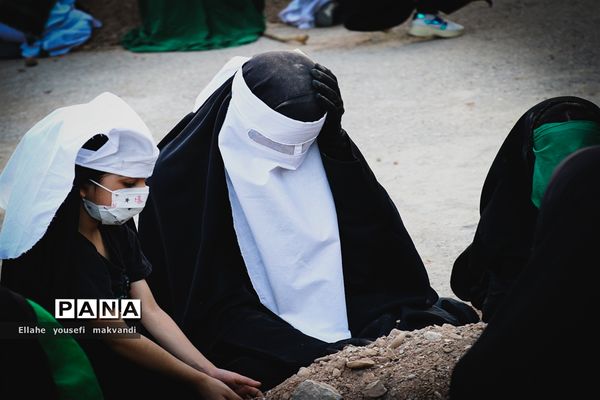 مراسم پیاده روی جاماندگان اربعین حسینی در شهرستان امیدیه