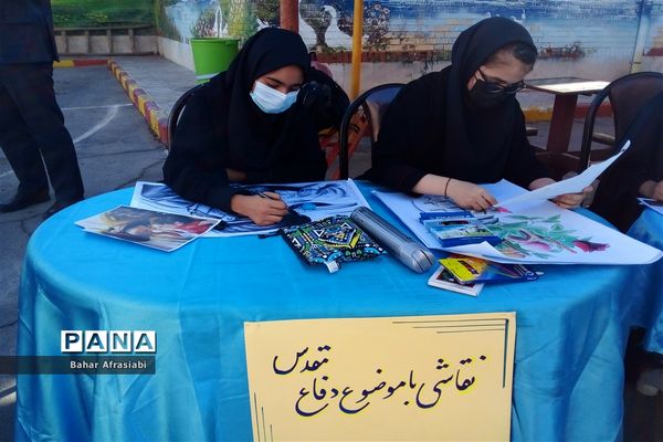 نواختن زنگ ایثار در دبیرستان شاهد بهشت رباط کریم