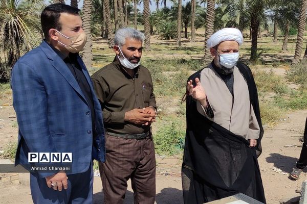 برگزاری مراسم غبار روبی و عطر افشانی مزار شهدای کوت سیدصالح