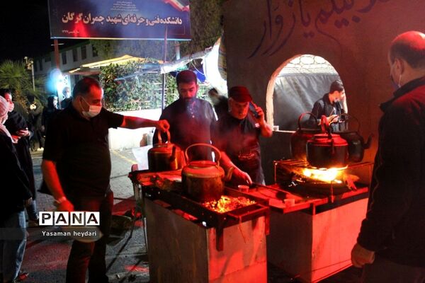 پر کشیدن دل مردم گرگان در موکب‌های جاماندگان اربعین