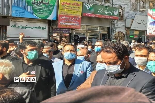 برگزاری مراسم تشییع شهید عابدی در مشکین دشت کرج