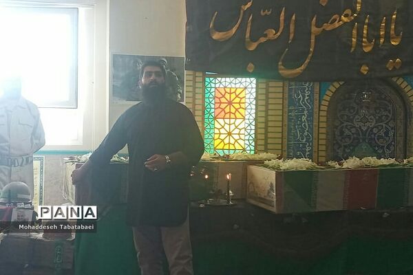 تشییع‌ پیکر مطهر دو شهید گمنام در پردیس