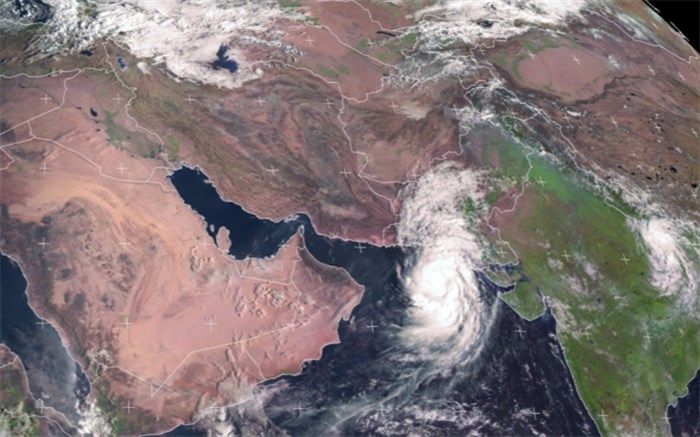 چرخند حاره ای «شاهین» در نزدیک دریای عمان تشکیل شد