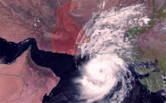 چرخند حاره ای شاهین 350 کیلومتر به چابهار نزدیک شد