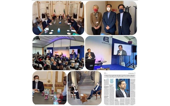 گزارش توییتری سخنگوی وزارت امور خارجه از سفرش به فرانسه