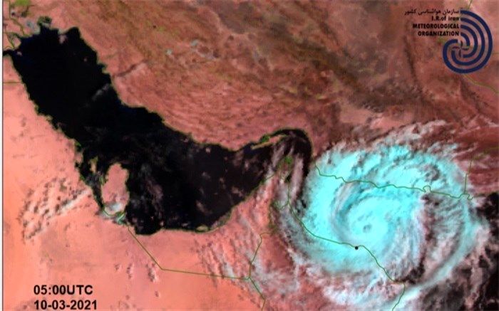 فاصله  طوفان شاهین با محل احتمالی برخورد در ساحل به 80 کیلومتر رسید