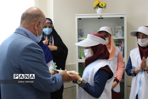 مراسم افتتاح تجهیزات اتاق بهداشت آموزشگاه شهید زین‌الدین آموزش و پرورش اسلامشهر