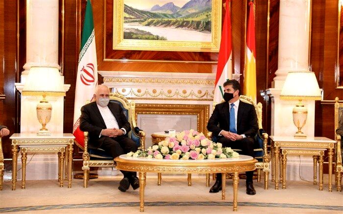 ظریف در دیدار با مقامات اقلیم کردستان عراق تحولات منطقه را بررسی کرد