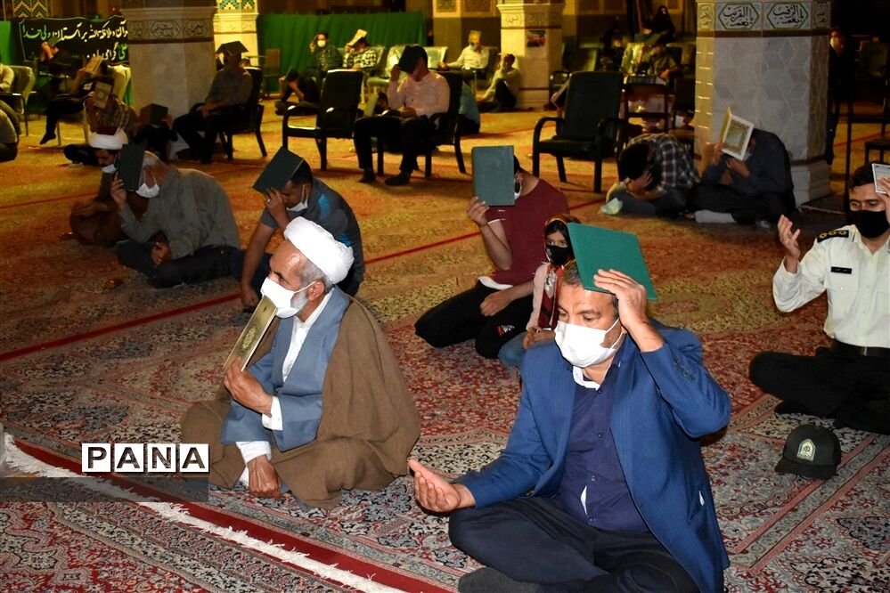 آیین معنوی احیاء شب نوزدهم ماه رمضان دربهاباد