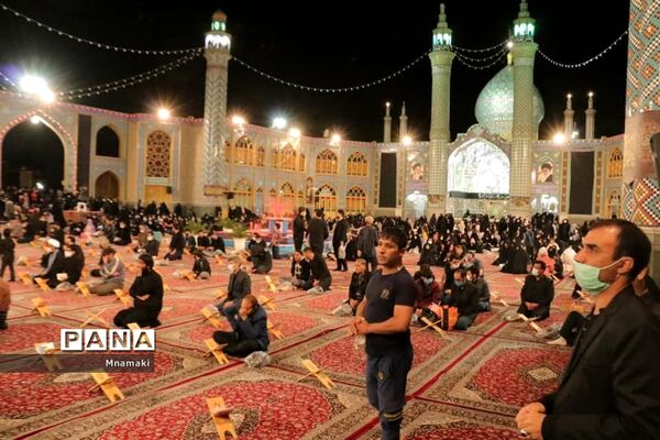 مراسم احیا شب بیست و یکم رمضان در صحن حرم مطهر حضرت محمد هلال بن علی (ع)