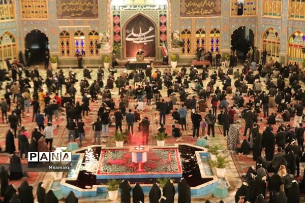 مراسم احیا شب بیست و یکم رمضان در صحن حرم مطهر حضرت محمد هلال بن علی (ع)