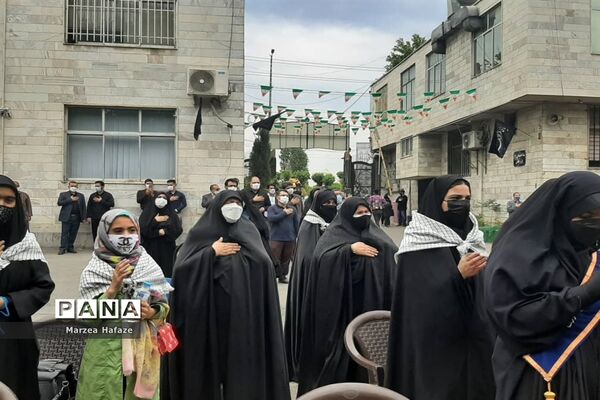 تشییع پیکر شهیدان گمنام در آموزش و پرورش ملارد