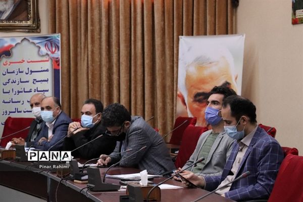 برگزاری نشست خبری مسئول سازمان بسیج سازندگی سپاه عاشورا آذربایجان شرقی