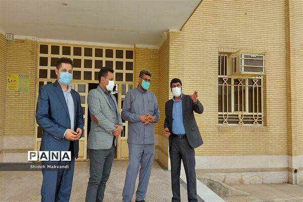 بازدید مدیر آموزش و پرورش حمیدیه از حوزه های امتحانات نهایی
