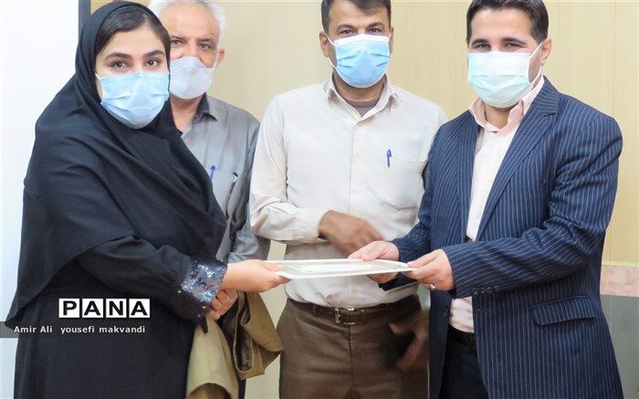 تقدیر از دانش آموز خبرنگار پانا شهرستان امیدیه