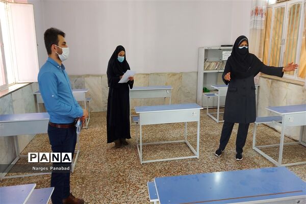 مانور پایش حوزه های برگزاری امتحانات حضوری