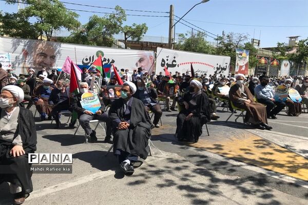 تجمع مردمی حمایت از فلسطین در آذربایجان شرقی