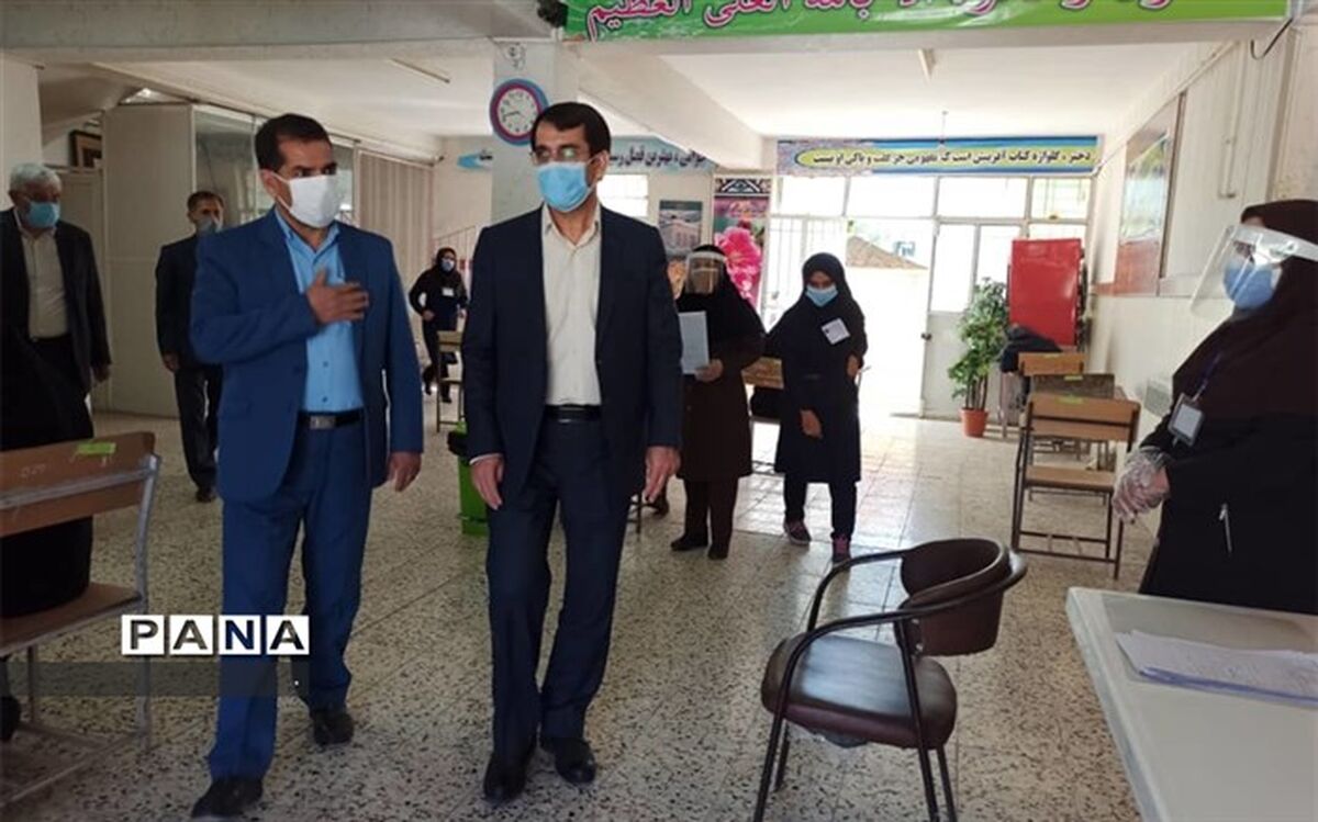 بازدید مدیرکل آموزش وپرورش خراسان شمالی از حوزه های امتحانی