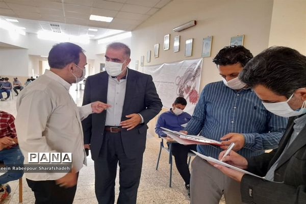 بازدید مدیر آموزش و پرورش منطقه 16 از حوزه امتحانات نهایی 1400منطقه