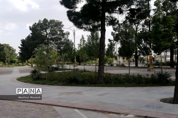 خلوت شدن بلوار سید مرتضی  کاشمر در  اوضاع کرونا