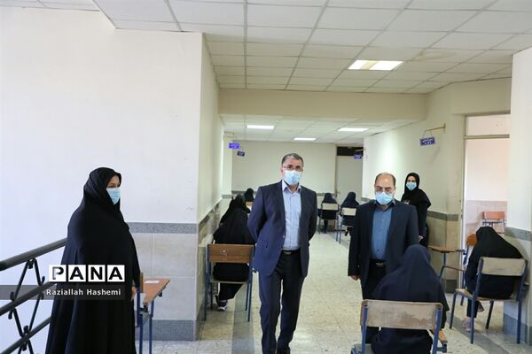 بازدید مدیرکل آموزش و پرورش خراسان رضوی از حوزه های امتحان نهایی آموزش و پرورش ناحیه ۲ مشهد