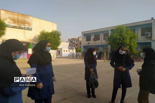 برگزاری امتحانات نهایی پایه نهم و دوازدهم دبیرستان پروین اعتصامی شهرستان بوشهر