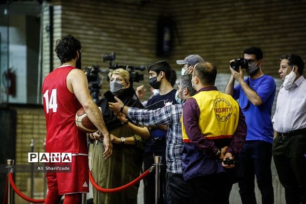 تمرین تیم ملی بسکتبال