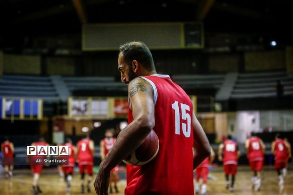 تمرین تیم ملی بسکتبال