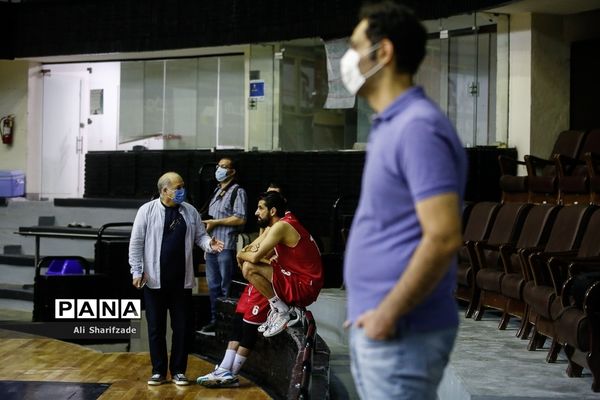 تمرین تیم ملی بسکتبال