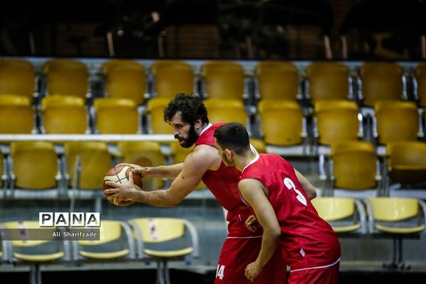 تمرین تیم ملی بسکتبال