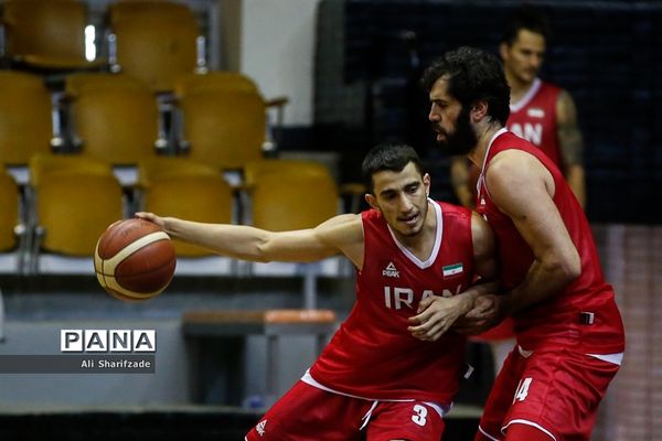 تمرین تیم ملی بسکتبال