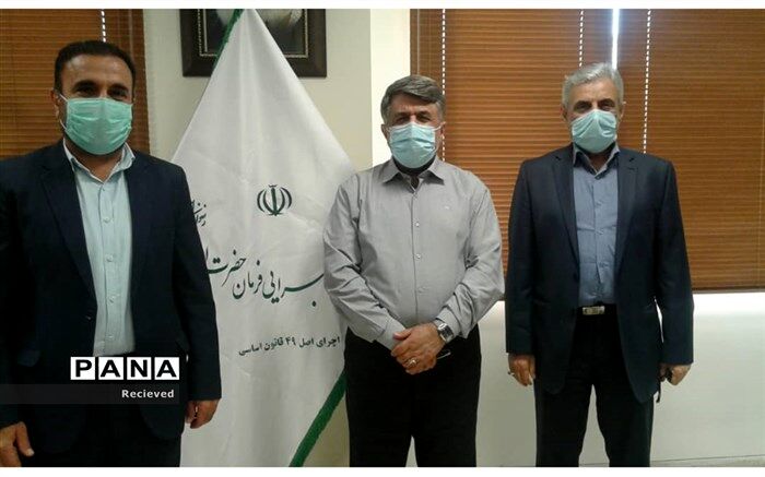 دیدار مسئول بسیج فرهنگیان استان با رییس ستاد اجرایی فرمان امام خمینی(ره) خوزستان