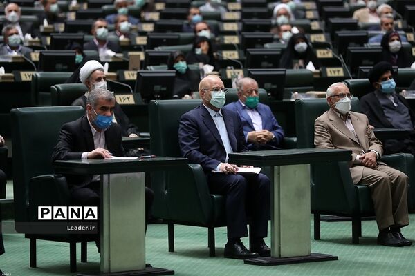 ارتباط تصویری نمایندگان مجلس شورای اسلامی با رهبر انقلاب